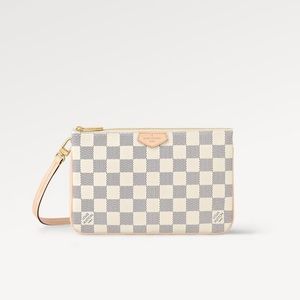 Louis Vuitton Double Zip Pochette - Damier Azur
